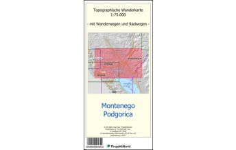 Wanderkarten Serbien ProjektNord-Karte Podgorica 1:75.000 Mollenhauer & Treichel