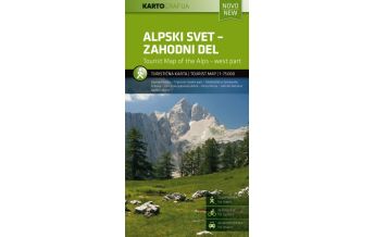 Radkarten Österreich Rad- & Wanderkarte Alpski Svet - Zahodni Del/Julische Alpen 1:75.000 Kartografija Slovenija