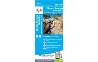 Hiking Maps France IGN Carte 4252 OT, Monte Renoso, Bastelica 1:25.000 IGN