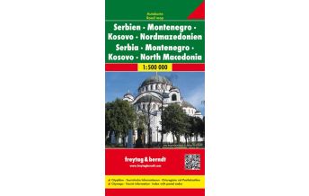 f&b Straßenkarten freytag & berndt Auto + Freizeitkarte, Serbien - Montenegro - Mazedonien 1:500.000 Freytag-Berndt und ARTARIA