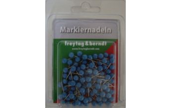 Pins und Fähnchen Markiernadeln, Blau Freytag-Berndt und Artaria