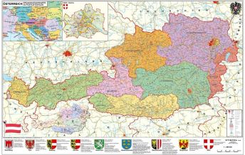 Austria Österreich politisch 1:455.000 Stiefel GmbH