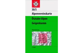 Hiking Maps Tyrol Alpenvereinskarte 30/5, Ötztaler Alpen - Geigenkamm 1:25.000 Österreichischer Alpenverein