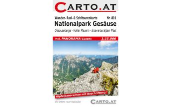 Ski Touring Maps Wander- Rad- & Schitourenkarte 801, Nationalpark Gesäuse 1:35.000 Carto.at