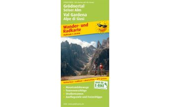 f&b Wanderkarten Grödnertal - Seiser Alm / Val Gardena - Alpe di Siusi, Wander- und Radkarte 1:35.000 Freytag-Berndt und ARTARIA