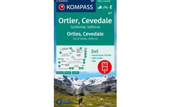 Wanderkarten Südtirol & Dolomiten Kompass-Karte 077, Ortler, Cevedale, Suldental, Valfurva 1:25000 Kompass-Karten GmbH
