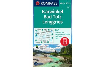 Wanderkarten Bayern KOMPASS Wanderkarte 182 Isarwinkel, Bad Tölz, Lenggries 1:50.000 Kompass-Karten GmbH