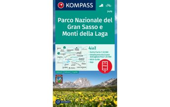 Wanderkarten Apennin Kompass-Karte 2476, Parco Nazionale del Gran Sasso e Monti della Laga 1:50.000 Kompass-Karten GmbH
