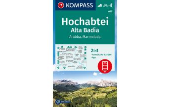 Wanderkarten Südtirol & Dolomiten Kompass-Karte 652, Hochabtei/Alta Badia, Arabba, Marmolada 1:25.000 Kompass-Karten GmbH