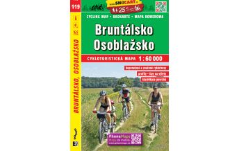 Radkarten Polen SHOcart Cycling Map 119 Tschechien - Bruntalsko, Osoblazsko 1:60.000 Shocart