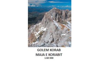 Hiking Maps North Macedonia Kleslo-Wanderkarte Golem Korab/Maja e Korabit 1:60.000 Eigenverlag Michal Kleslo