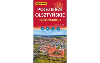 Wanderkarten Polen Compass Polen Mapa turystyczna Pojezierze Olsztyńskie - część północna 1:50.000 Compass Polska