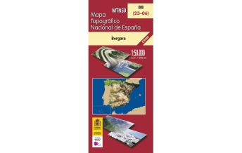 Wanderkarten Spanien CNIG-Karte MTN50 88, Bergara 1:50.000 CNIG