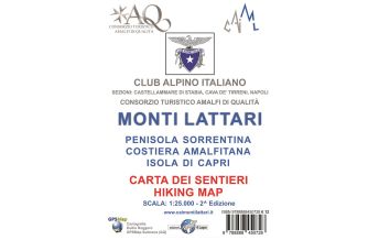 Wanderkarten Italien CAI-Wanderkarte Monti Lattari, Amalfiküste, Capri 1:25.000 Edizioni Il Lupo