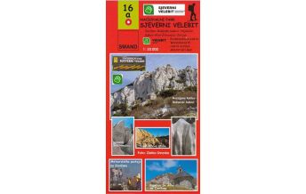 Wanderkarten Kroatien Smand-Wanderkarte 16a, Nationalpark Sjeverni Velebit/Nördlicher Velebit 1:30.000 Smand
