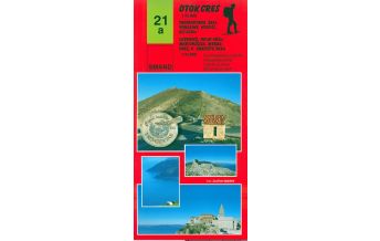 Weitwandern Smand-Wanderkarte 21a, Otok/Insel Cres 1:25.000/1:34.000 Smand