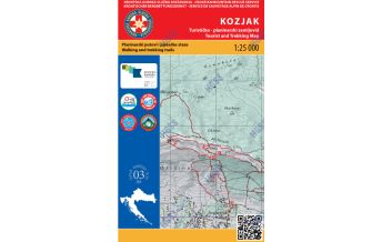 Wanderkarten Kroatien HGSS-Wanderkarte Kozjak 1:25.000 HGSS