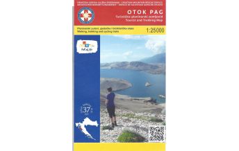 Wanderkarten Kroatien HGSS-Wanderkarte Otok/Insel Pag 1:25.000 HGSS