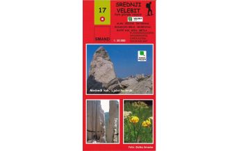 Wanderkarten Kroatien Smand-Wanderkarte 17, Srednji Velebit/Mittlerer Velebit 1:30.000 Smand