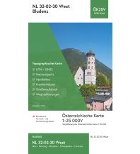 Wanderkarten Vorarlberg BEV-Karte 1230-West, Bludenz 1:25.000 BEV – Bundesamt für Eich- und Vermessungswesen