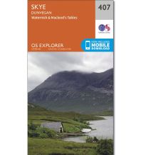 Hiking Maps Scotland OS Explorer Map 407, Skye - Dunvegan 1:25.000 Ordnance Survey UK