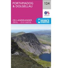 Wanderkarten Wales OS Landranger Map 124, Porthmadog & Dolgellau 1:50.000 Ordnance Survey UK