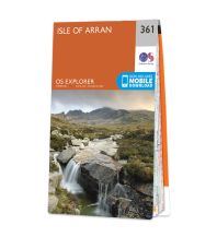 Hiking Maps Scotland OS Explorer Map 361, Isle of Arran 1:25.000 Ordnance Survey UK