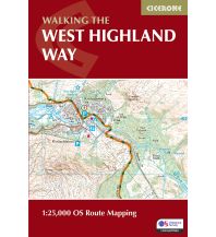 Long Distance Hiking Walking the West Highland Way Route Map Booklet 1:25.000 Cicerone