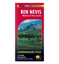 Hiking Maps Scotland Superwalker Map XT25, Ben Nevis 1:25.000 Harvey Map