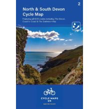 Radkarten Großbritannien UK Cycle Map 2, North & South Devon 1:100.000 Cordee