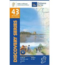 Wanderkarten Irland OSi Discovery Map 43, Dublin, Louth, Meath 1:50.000 Ordnance Survey UK