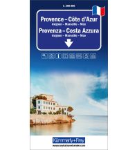 Road Maps France Kümmerly+Frey Regional-Strassenkarte Provence, Côte d'Azur 1:200.000 Hallwag Kümmerly+Frey AG