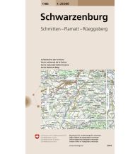 Hiking Maps Switzerland Landeskarte der Schweiz 1186, Schwarzenburg 1:25.000 Bundesamt für Landestopographie