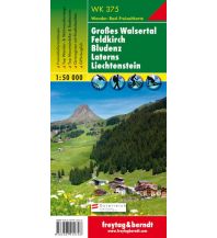 f&b Wanderkarten WK 375 Großes Walsertal - Feldkirch - Bludenz - Laterns - Liechtenstein, Wanderkarte 1:50.000 Freytag-Berndt und ARTARIA