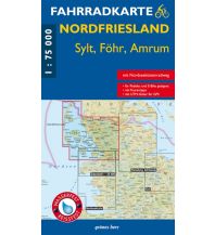 Radkarten Deutschland Grünes Herz Fahrradkarte Nordfriesland - Sylt, Föhr, Amrum 1:75.000 grünes herz - verlag für tourismus Dr. Lutz Gebhardt
