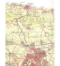 Hiking Maps Cyprus Zypriotische topografische Karte 1, Zypern Nordwest 1:100.000 GeoCenter/ILH - Spezialkartenprogramm