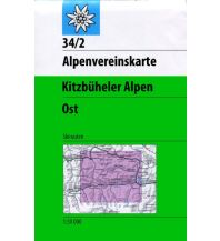 Skitourenkarten Alpenvereinskarte 34/2-Ski, Kitzbüheler Alpen - Ost 1:50.000 Österreichischer Alpenverein