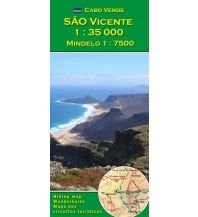 Wanderkarten Cabo Verde AB Wanderkarte und Stadtplan São Vicente 1:35.000 AB Kartenverlag Attila Bertalan