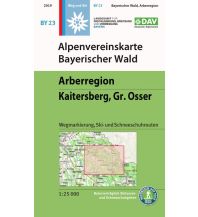 Skitourenkarten Alpenvereinskarte BY-23, Bayerischer Wald - Arberregion, Kaitersberg, Osser 1:25.000 Österreichischer Alpenverein