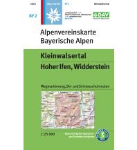 Ski Touring Maps Alpenvereinskarte BY-2, Kleinwalsertal, Hoher Ifen, Widderstein 1:25.000 Österreichischer Alpenverein