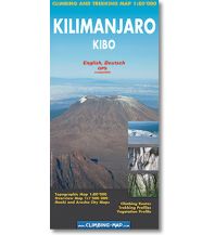 Hiking Maps Africa Climbing and Trekking Map Kilimanjaro - Kibo 1:80.000 Climbing Map