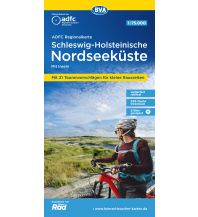 Radkarten Deutschland ADFC-Regionalkarte Schleswig-Holsteinische Nordseeküste mit Inseln 1:7 BVA BikeMedia