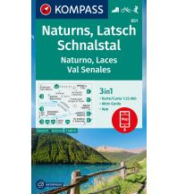 Wanderkarten Südtirol & Dolomiten Kompass-Karte 051, Naturns/Naturno, Latsch/Laces, Schnalstal/Val Senales 1:25.000 Kompass-Karten GmbH