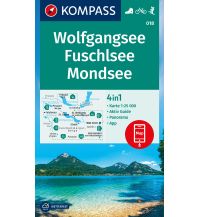 Wanderkarten Salzkammergut Kompass-Karte 018, Wolfgangsee, Fuschlsee, Mondsee 1:25.000 Kompass-Karten GmbH