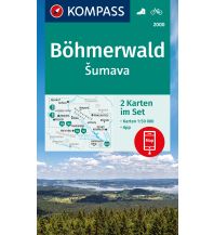 Wanderkarten Oberösterreich Kompass-Kartenset 2000, Šumava/Böhmerwald 1:50.000 Kompass-Karten GmbH
