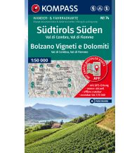 Wanderkarten Südtirol & Dolomiten Kompass-Karte 74, Südtirols Süden, Val di Cembra, Val di Fiemme 1:50.000 Kompass-Karten GmbH