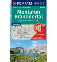 Wanderkarten Vorarlberg Kompass-Karte 032, Montafon, Gargellen, Bielerhöhe, Silvretta, Brandnertal 1:25.000 Kompass-Karten GmbH