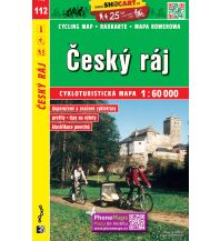 Radkarten Tschechien SHOcart Cycling Map 112 Tschechien - Cesky raj 1:60.000 Shocart