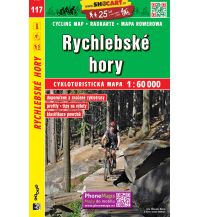Radkarten Tschechien SHOcart Cycling Map 117 - Rychlebske hory 1:60.000 Shocart
