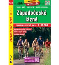 Radkarten Tschechien SHOcart Cycling Map 122 - Zapadoceske lazne 1:60.000 Shocart